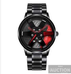 Luxury Men’s Watch Stainless Steel – Creative Wheel Dial with Heart Design – Qua
