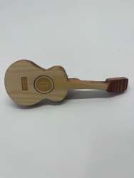 Handmade Miniature Wooden Guitar Hair Clip