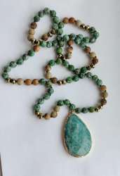 Beautiful necklace natural stones