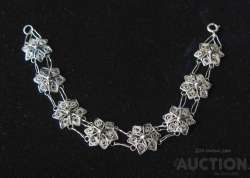 Silver bracelet 925 pr Filigree Israel Silver bracelet