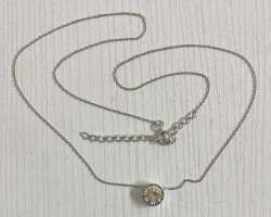 Pendant, pendant with chain silver 2.54