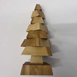 Modern Tiered Wooden Christmas Tree Tabletop Decor