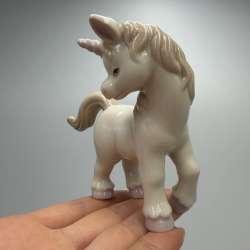 Vintage Pavone Porcelain Unicorn Figurine Italian Fantasy Horse Collectible Gift