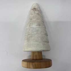 Distressed White-Washed Wooden Tabletop Christmas Tree