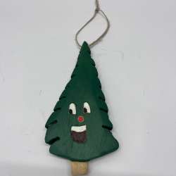 Whimsical Hand-Painted Wooden 