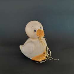 Vintage Ceramic Duck Figurine Rustic Farmhouse Decor Animal Collectibles Statue