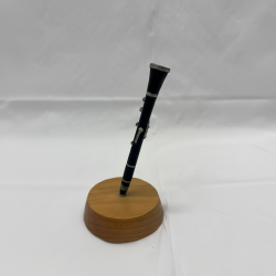 Miniature Clarinet Model with Wooden Stand | Music Lover Gift Desk Decor
