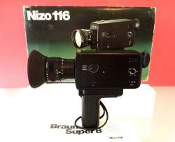 Beautiful Vintage Design// Braun Nizo 116. Super 8 Movie Camera/ good condition.