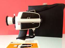 Vintage Design // Bauer C 3 - Super 8 Movie Camera & Origi. Case /