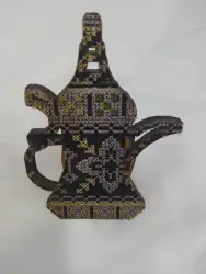 Handmade Model An Arabic Coffee Dallah Decorated Arabesque System Holly Land