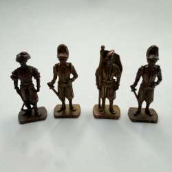 Vintage Swiss Soldier Mini Figures Set of 4 Kinder Surprise 1990s Collectibles
