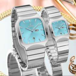 Square Double-point Casual Couple Functional Watch  Weight 130g