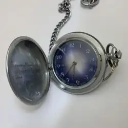 Vintage Molnija Pocket Watch USSR 60 Years Soviet Power 18 Jewels Working