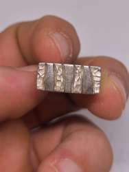 Vintage 925 Sterling Silver Geometric Statement Ring – Modernist Design