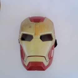 Iron Man Style Plastic Anime Mask Red & Gold Costume Vintage Cosplay Face Gift