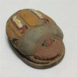 Ancient Egyptian Scarab, Vintage Artifact-Style Collectible Home Decor