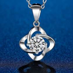 Elegant Lady Affordable Luxury Moissanite Versatile Trendy Clavicle Chain