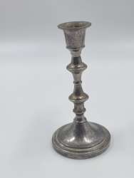 Vintage Silver Tone Candlestick Holder Classic Metal Candle Stand Decorative