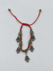 Red String Hamsa & Evil Eye Bracelet – Adjustable Protective Charm Jewelry