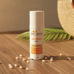 SPF 50 Sunscreen Demi Make Up Cream with UV Pearls - Face Protection 50ml Tinted