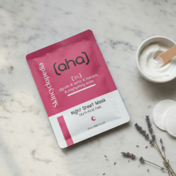 5% AHA Multi-Acid Peel Night Face Sheet Mask Glycolic Lactic Mandelic Exfoliatin