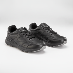 Men's Black Slip Resistant Work Shoes SRC Safety Non-Slip Uniform Trainers Casual
