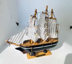 wooden sailing ship model decorative showpiece