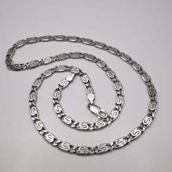 Vintage  Beautiful  Jewelry  Chain Necklece,925 Sterling Silver,Signed , 32,10g