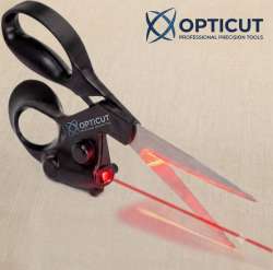 Professional Laser Guided Scissors | Precision Fabric Shears Stainless Steel