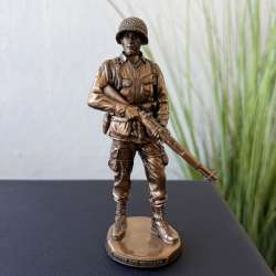 Honor and Courage US Army Soldier Statue Bronze Finish Home Decor Gift Veronese