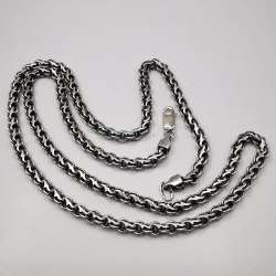 Vintage  Beautiful  Jewelry  Chain Necklece,925 Sterling Silver,Signed , 25,39g