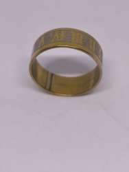 Vintage Gold Tone Roman Numeral Ring – Unisex Fashion Band