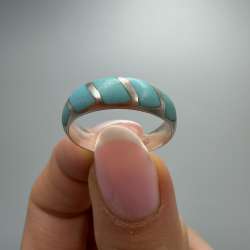 Vintage Statement Ring Sterling Silver 925 Women's Jewelry Beautiful Size 8US