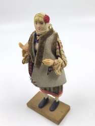 Vintage Romanian Folk Doll – Traditional Costume Souvenir from Romania