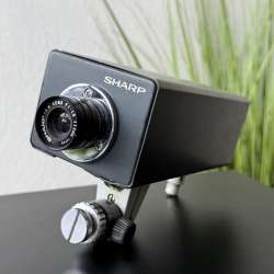 Vintage Sharp CCTV Security Camera Japanese Industrial Surveillance Camera Lens