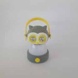 Cute Owl LED Lamp Night Light Portable Lantern Flashlight for Kids Room Bedroom