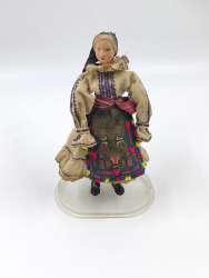 Vintage Romanian Folk Costume Doll – Handmade Traditional Souvenir from Romania
