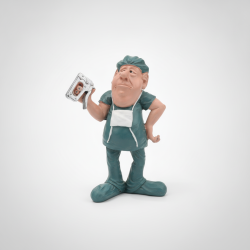 Doctor Surgeon Figurine Humorous Medical Professional Desk Decor Collectible Statue Office Home Gift