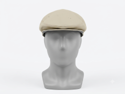 This is a classic, light beige flat cap