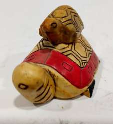 Turtle Marble Stone Vintage Figurine Animal Sculpture Art Statue Handmade Small