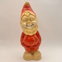 Vintage New Year Christmas Gift Wax Candle Gnome Elf Home Decor Figurine