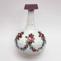 Antique Vintage Wallendorf 1764 Hand Made Porcelain Perfume Bottle Flask Germany
