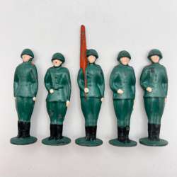 Vintage Iron Tin Toy Army Military USSR WW2 Red Army Lot of 5 Soldiers