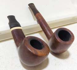 Lot of 2 Pipes Vintage England London Smoking Tobacco Wooden No 720/ 2541 Pipe