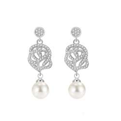 vintage 925 sterling silver dangle earrings for women fine korean jewelry