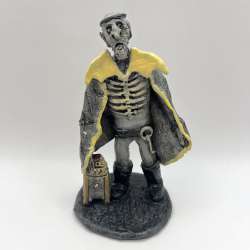Ceramic Figurine Statue Skeleton Immortal Death Character USSR Cartoon Hand Made