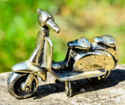 Vintage 800 sterling silver motorcycle figurine made in Germany