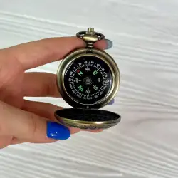 Vintage Compass for tourist rare New York color brass material old style metal