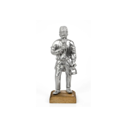 Vintage Mountain Craftsman Miner Figurine Made of Tin German Artistic Casting