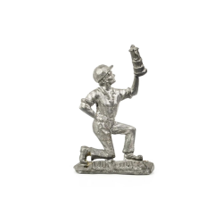 Vintage Beautiful Art Cast Vintage Mountain Artisan Miner Figurine Tin Craft